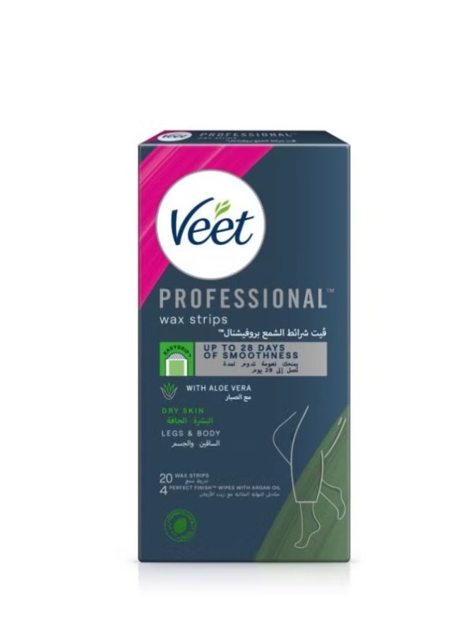Veet wax strips for dry skin 20 pieces - Image 1